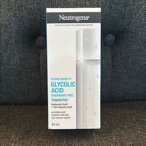NEW Neutrogena Hydro Boost+ Glycolic Acid Overnight Peel fragrance free